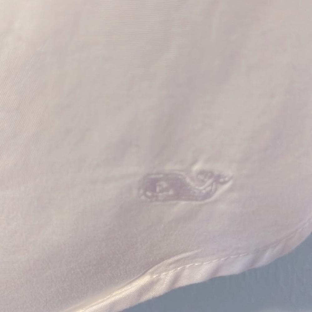 Vineyard Vines White Cotton Ruffle Front Button Shirt Size 2 - Picture 3 of 8